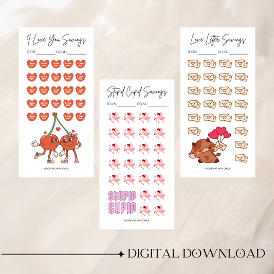 #1 Valentines Savings Challenges DIGITAL DOWNLOAD