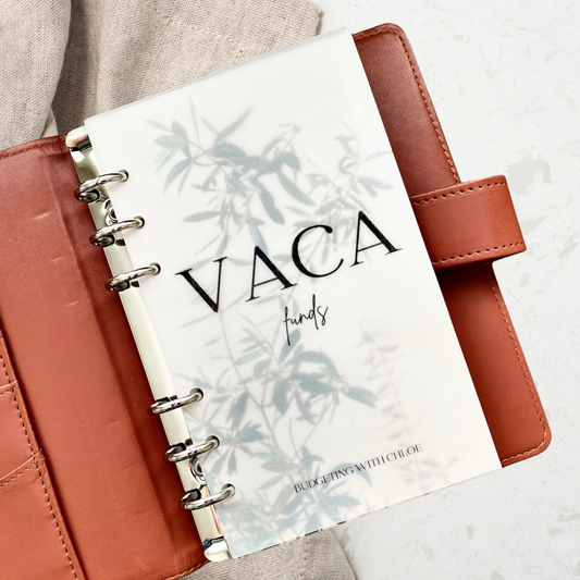 Vaca Funds A6 or A5 Matte Vellum Dashboard