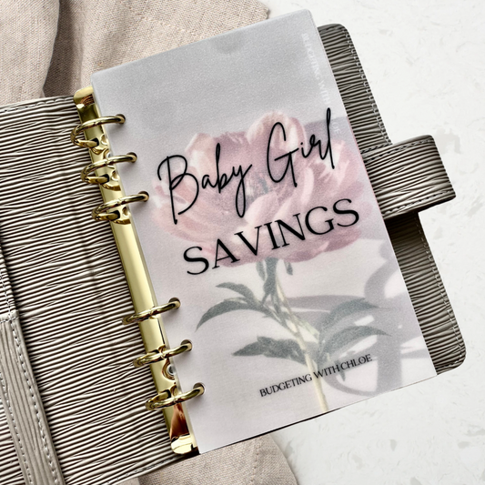 Baby Girl A6 or A5 Matte Vellum Dashboard