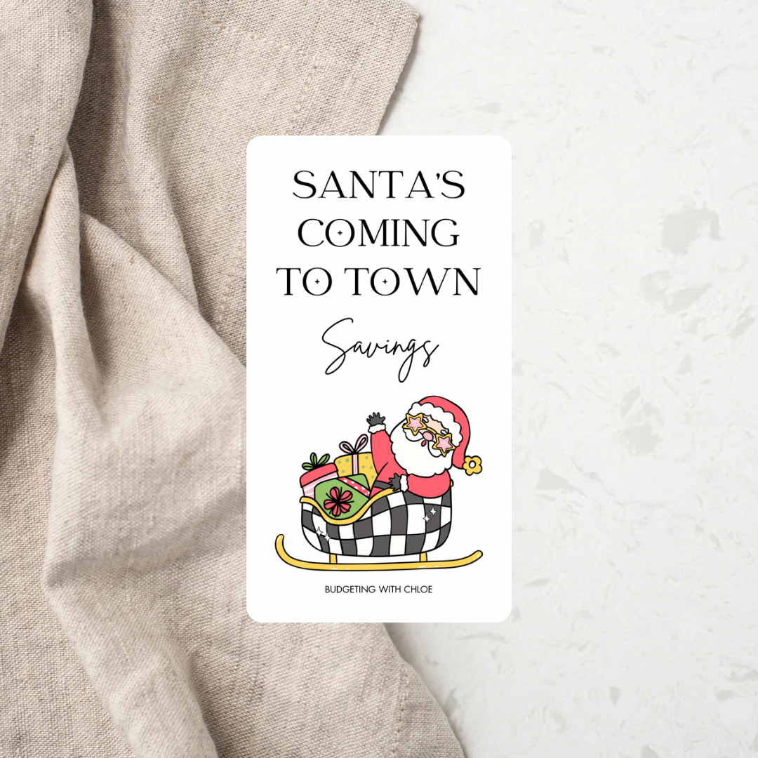 Santa’s Coming to Town Set of 5 Save $200 A7 Savings Trackers