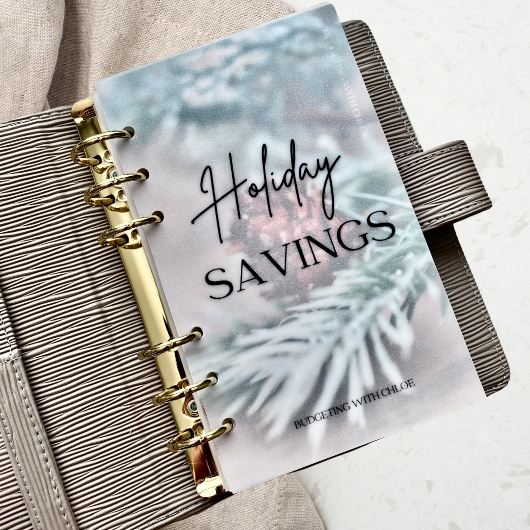 Holiday Savings A6 or A5 Matte Vellum Dashboard