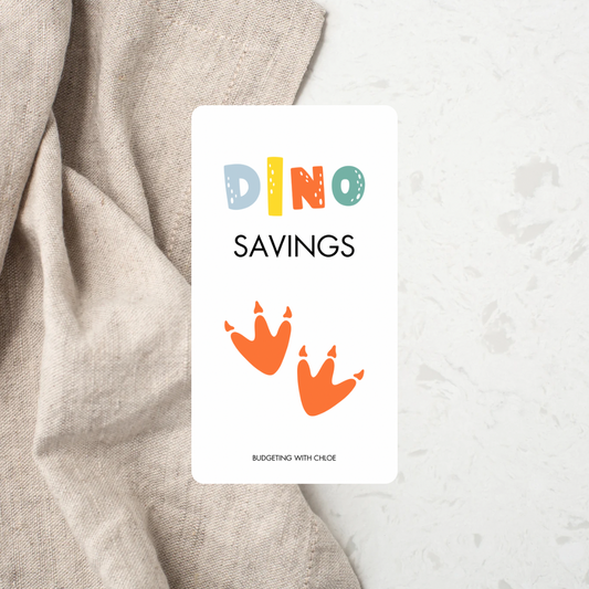 Kids Dino Set of 5 Save $32 A7 Savings Trackers